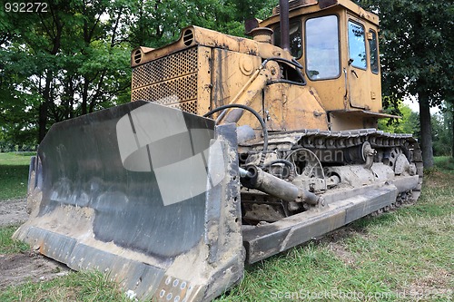 Image of Bulldozer in park