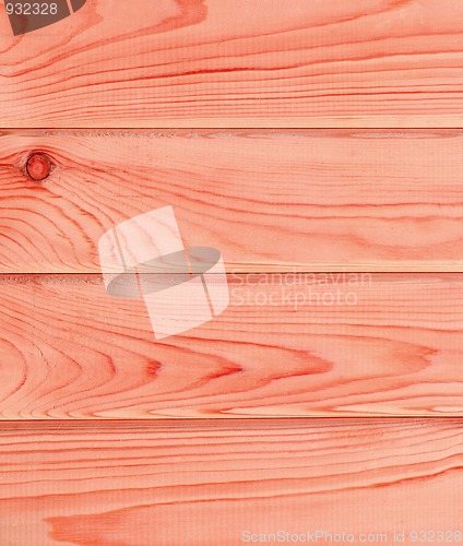 Image of red bright wooden planks
