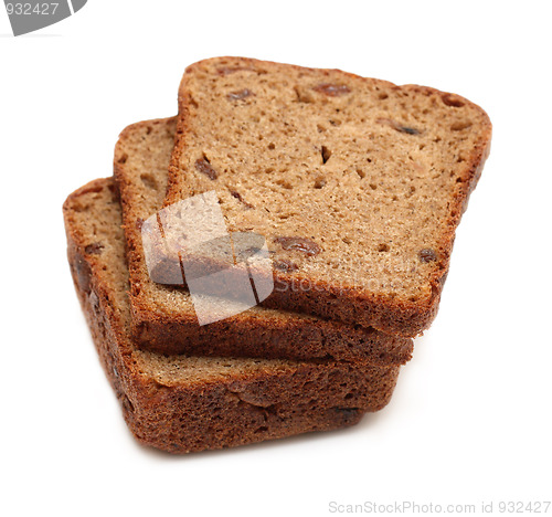 Image of dark brown rye sliced bread