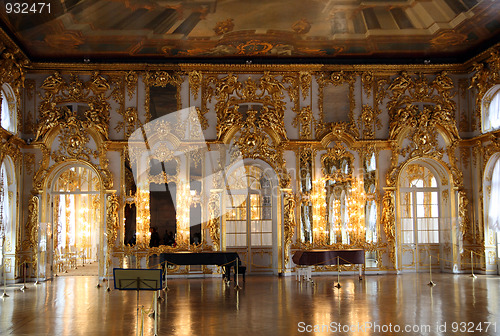 Image of hall palace interior in Pushkin