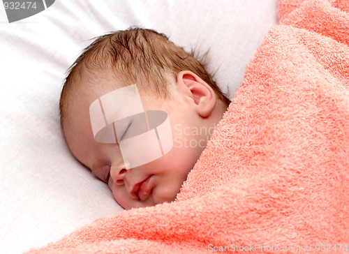 Image of newborn baby sleeping