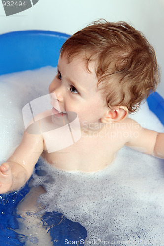 Image of happy baby bath