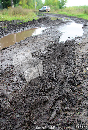 Image of mud dirty road