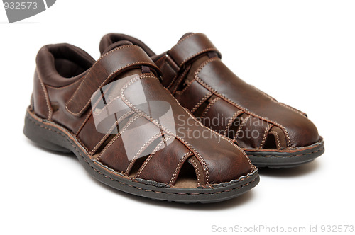 Image of brown summer shoes