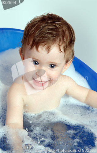 Image of happy baby bath