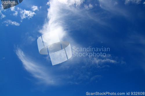 Image of blue sky with clouds
