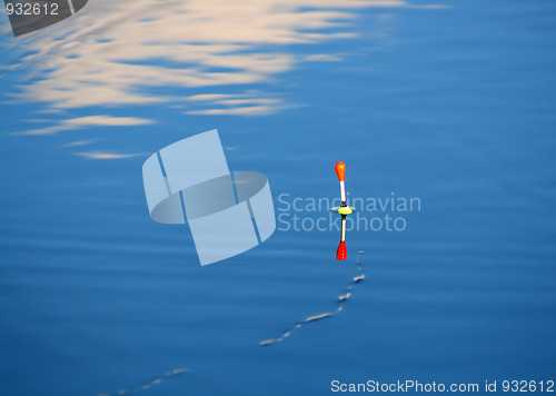 Image of float on ripple water