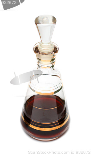 Image of decanter with red liqueur