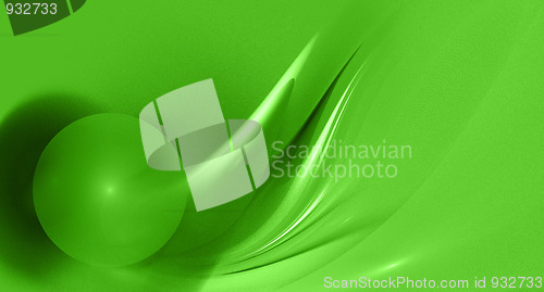 Image of abstract green fractal image