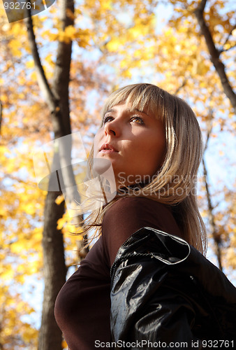 Image of young pensive girl