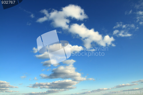 Image of blue sky with clouds