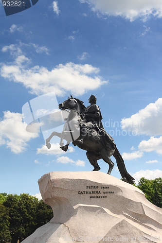 Image of Peter 1 monument in Saint-petersburg