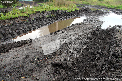 Image of mud dirty road