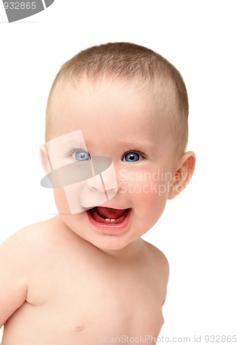 Image of happy laughing baby