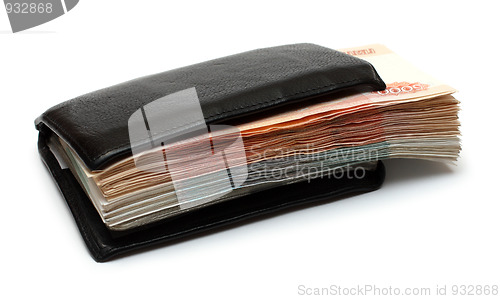 Image of much russian money in wallet