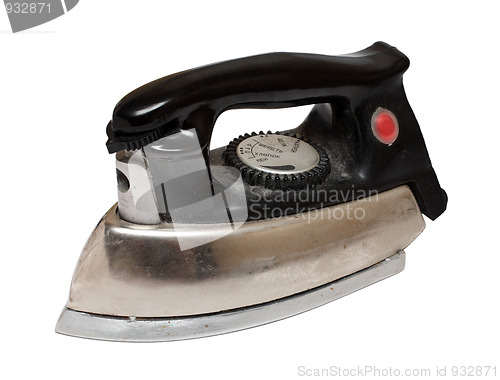 Image of old rusty electric iron