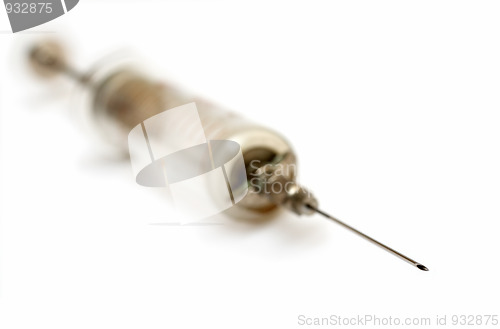 Image of syringe on white