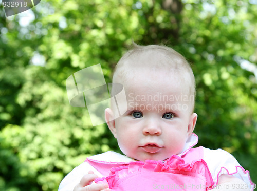 Image of baby outdoor portrait