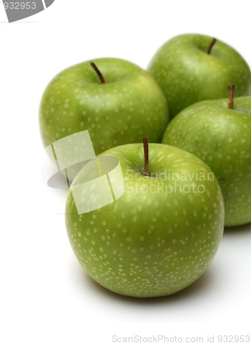 Image of group of green apples