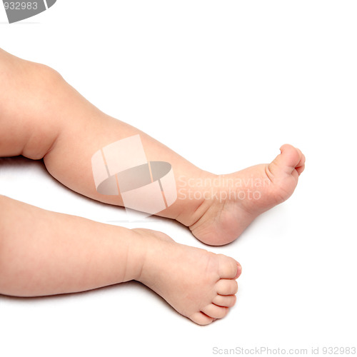 Image of baby legs close-up