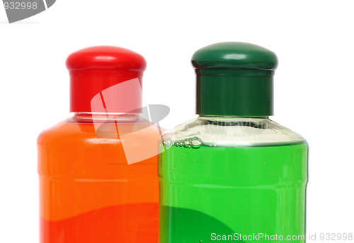 Image of two bottles with shampoo