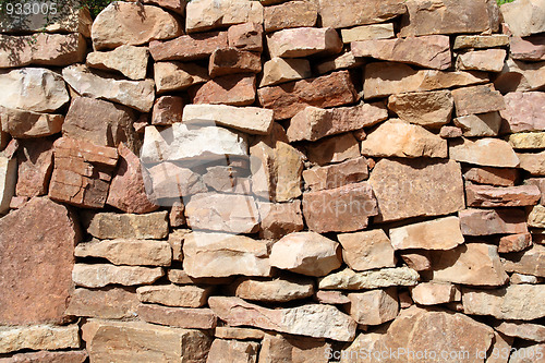 Image of wall of rock stones