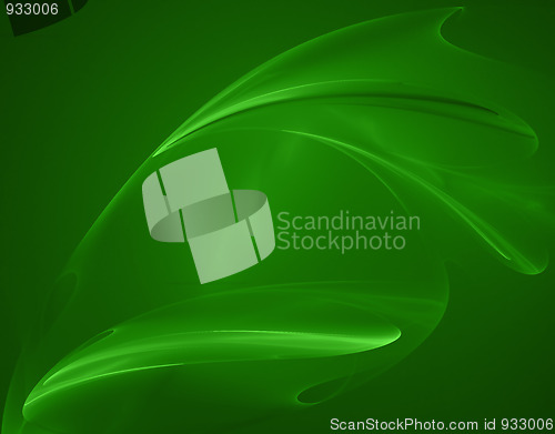 Image of abstract green fractal image