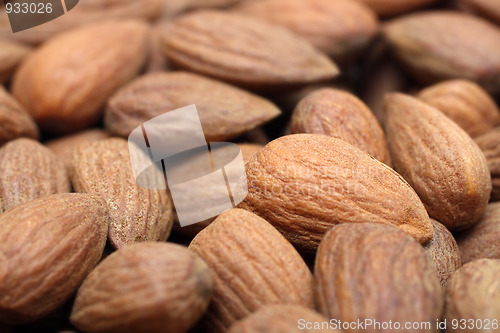 Image of almond close-up background