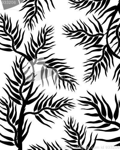 Image of Leaves silhouettes