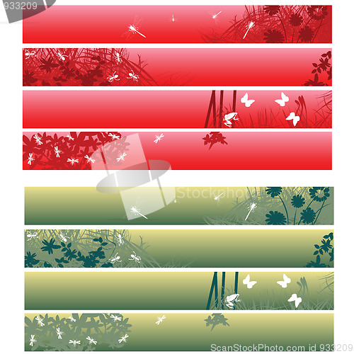 Image of web banners, headers