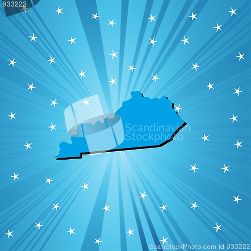 Image of Blue Kentucky map