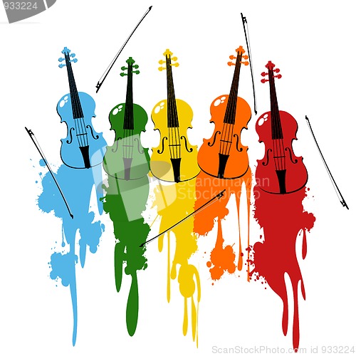 Image of Violins background