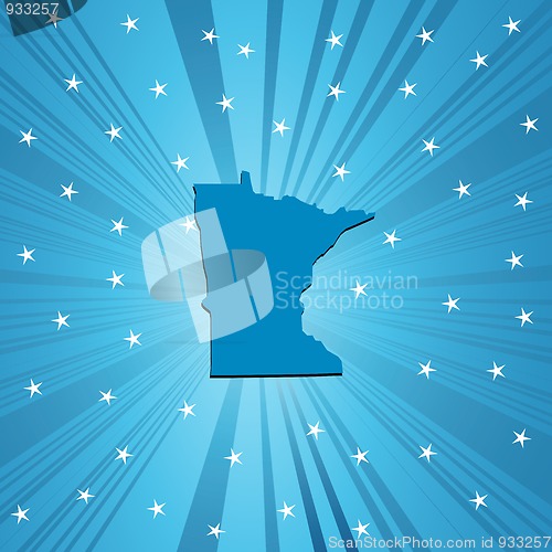 Image of Blue Minnesota map