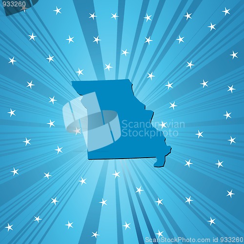 Image of Blue Missouri map