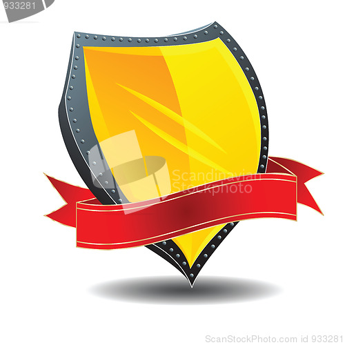 Image of shield and banner
