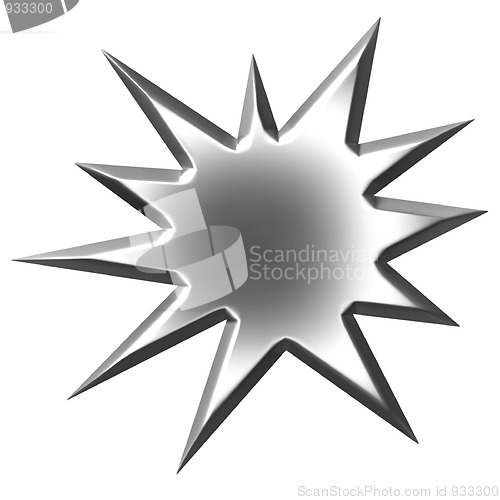 Image of 3D Silver Starburst