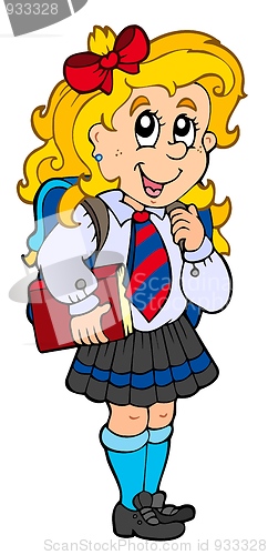 Image of Girl in school uniform