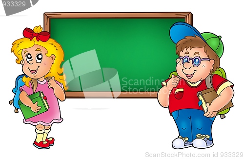 Image of Children with chalkboard 1