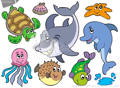 Image of Happy sea animals collection