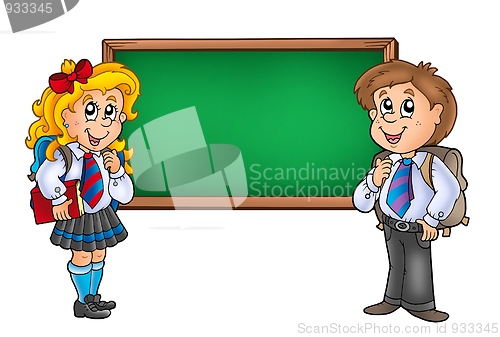 Image of Children with chalkboard 2