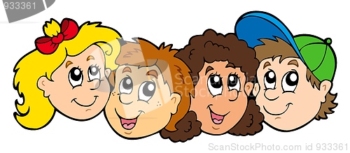 Image of Various kids faces