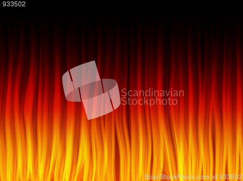Image of Realistic Fire Flames. Color and forms are editable.