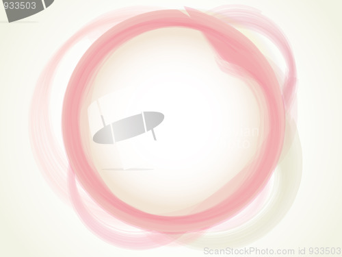 Image of Abstract Pastel pink aqua circle