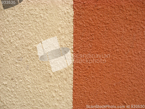 Image of concrete wall with two colors 