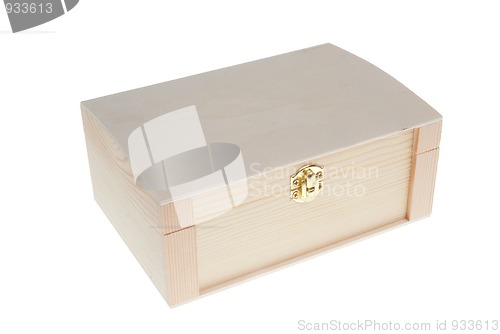 Image of Small Wooden jewell box closed