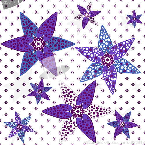 Image of White-violet seamless pattern