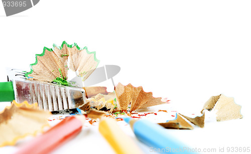 Image of Pencils and sharpener