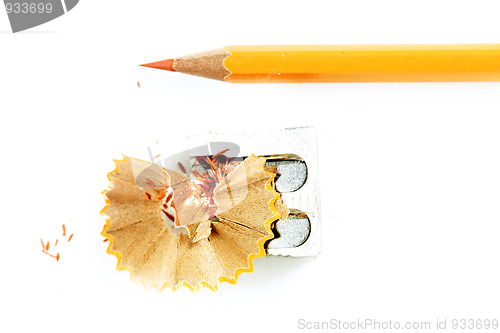 Image of Pencil and sharpener