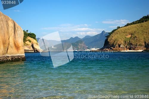Image of Crystalline sea beach in Niteroi, Rio de Janeiro, Brazil