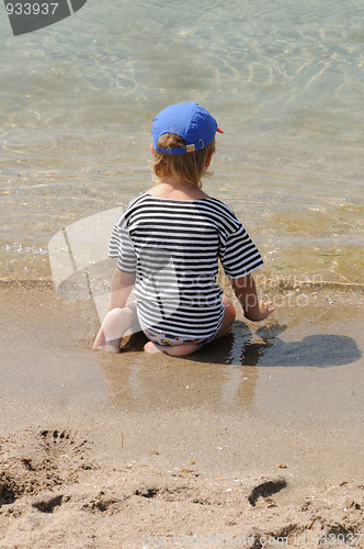 Image of child on beach